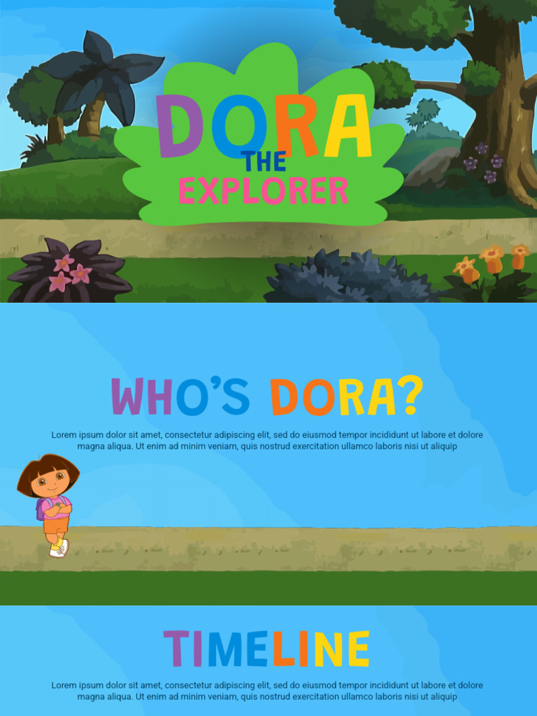 Dora The Explorer Template | PDF