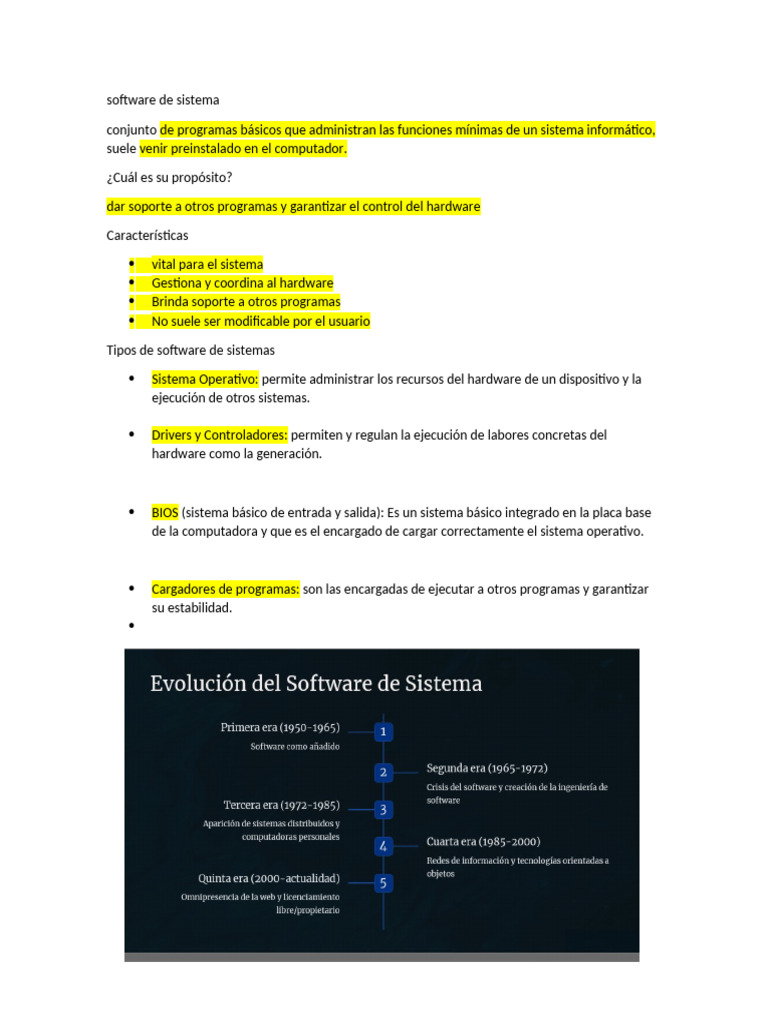 Definición de Software de Sistema | PDF