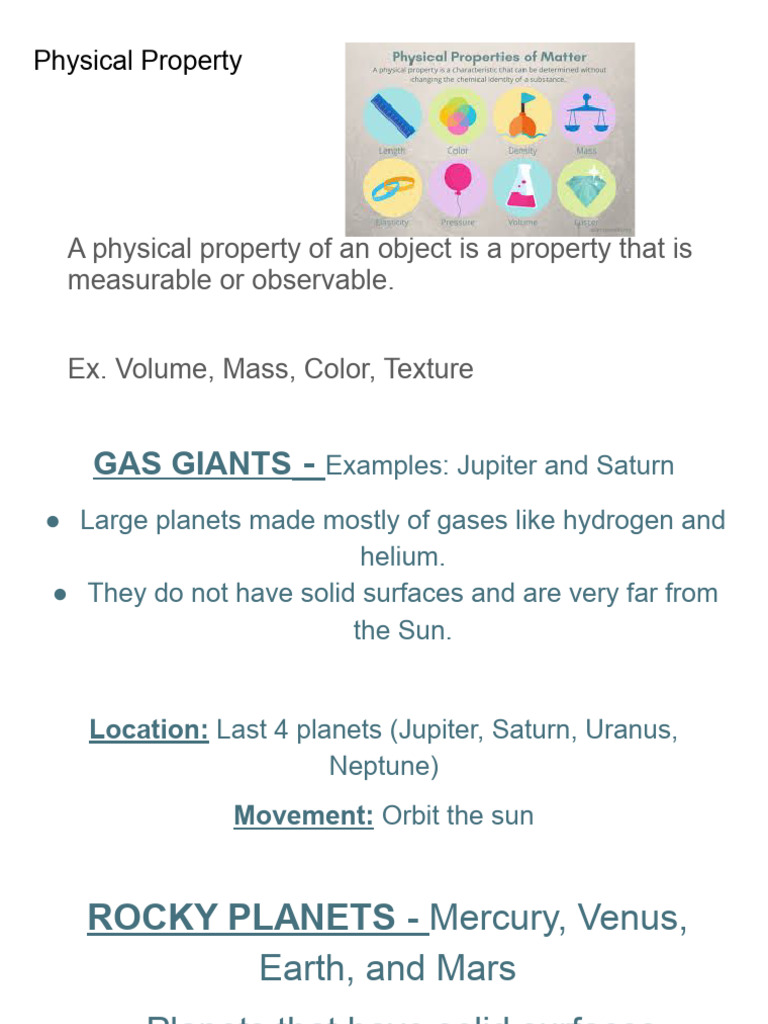 Overview of Solar System Objects | PDF