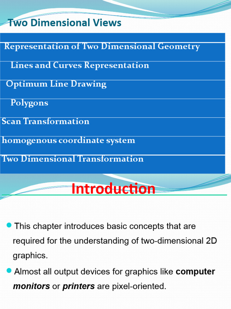 Two Dimensional 004P Lect5 Part1.PTX | PDF | 2 D Computer Graphics ...