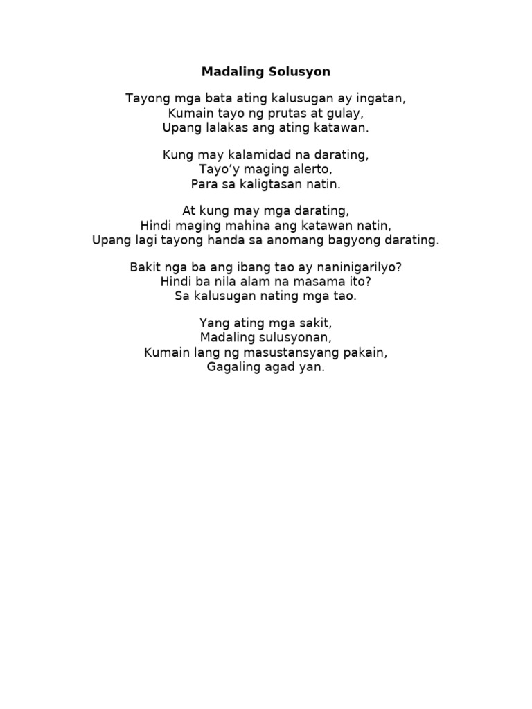 Mga Tula | PDF
