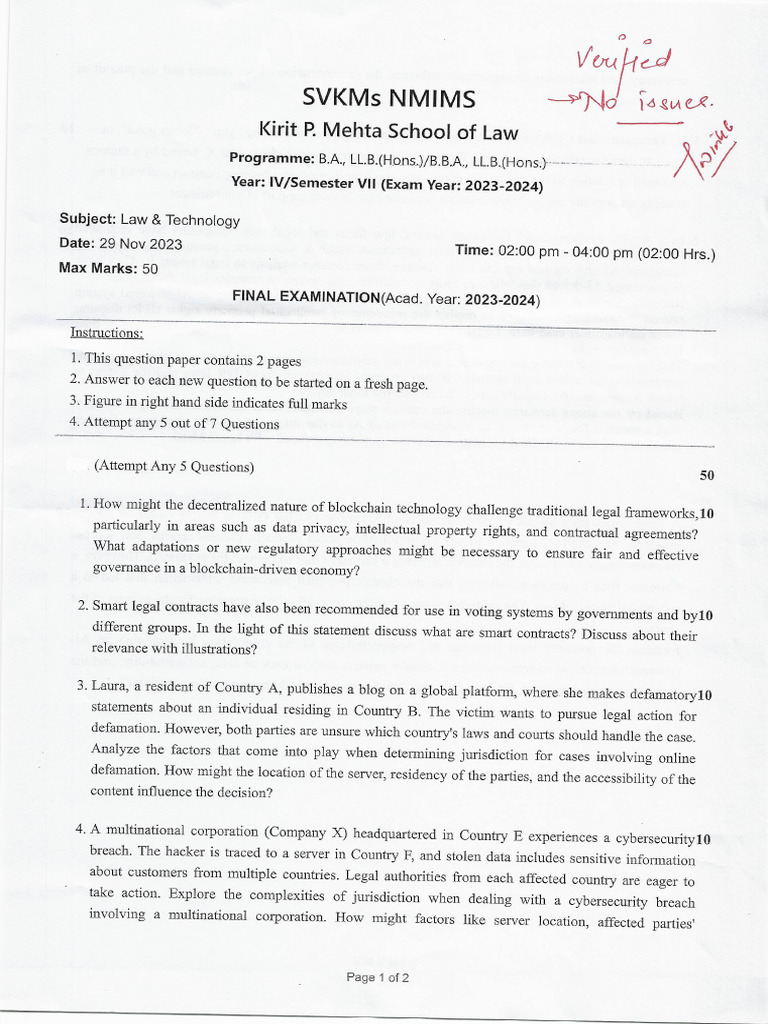 Law and Technology Ob037rl2vb | PDF