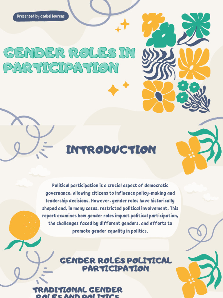 Gender Roles in Political Participation | PDF | Gender Role | Gender