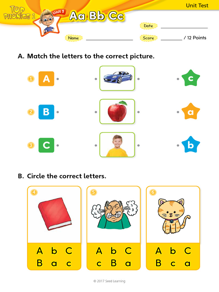 Top Phonics Level 1 Workbook PDF | PDF