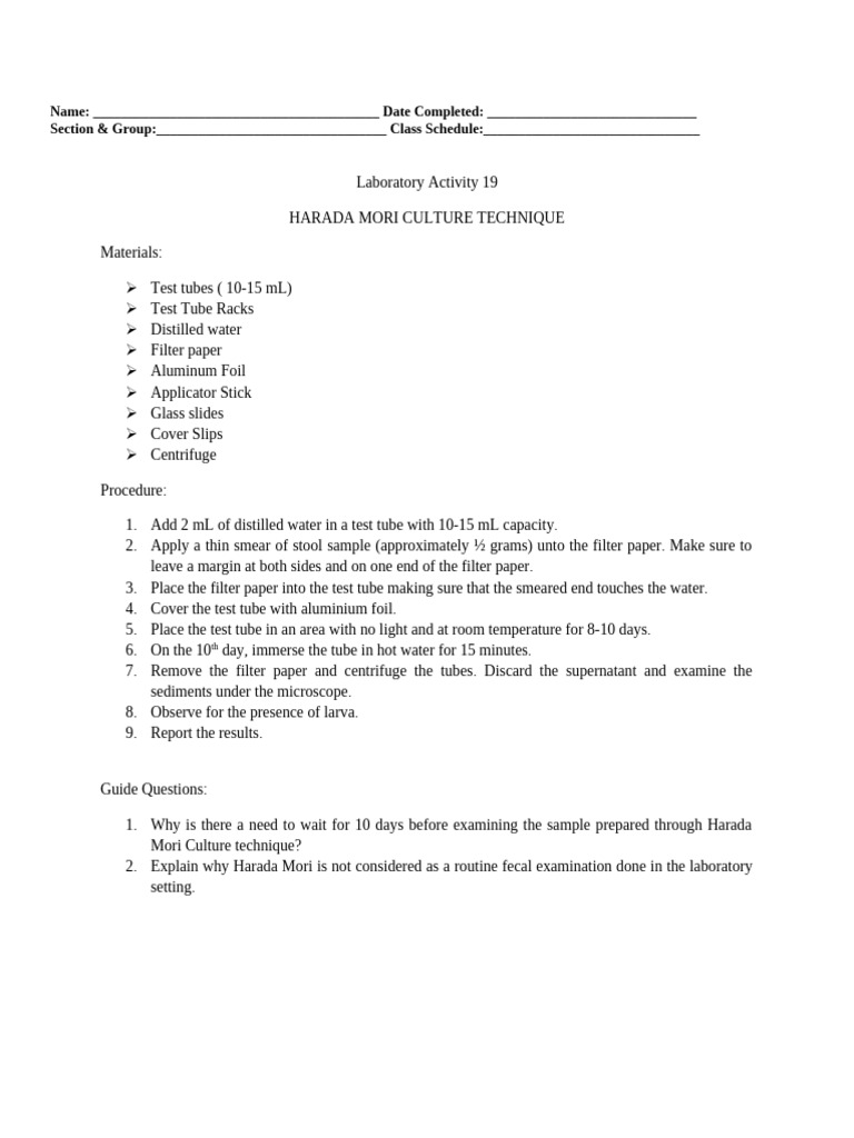 Harada Mori Culture Technique Guide | PDF