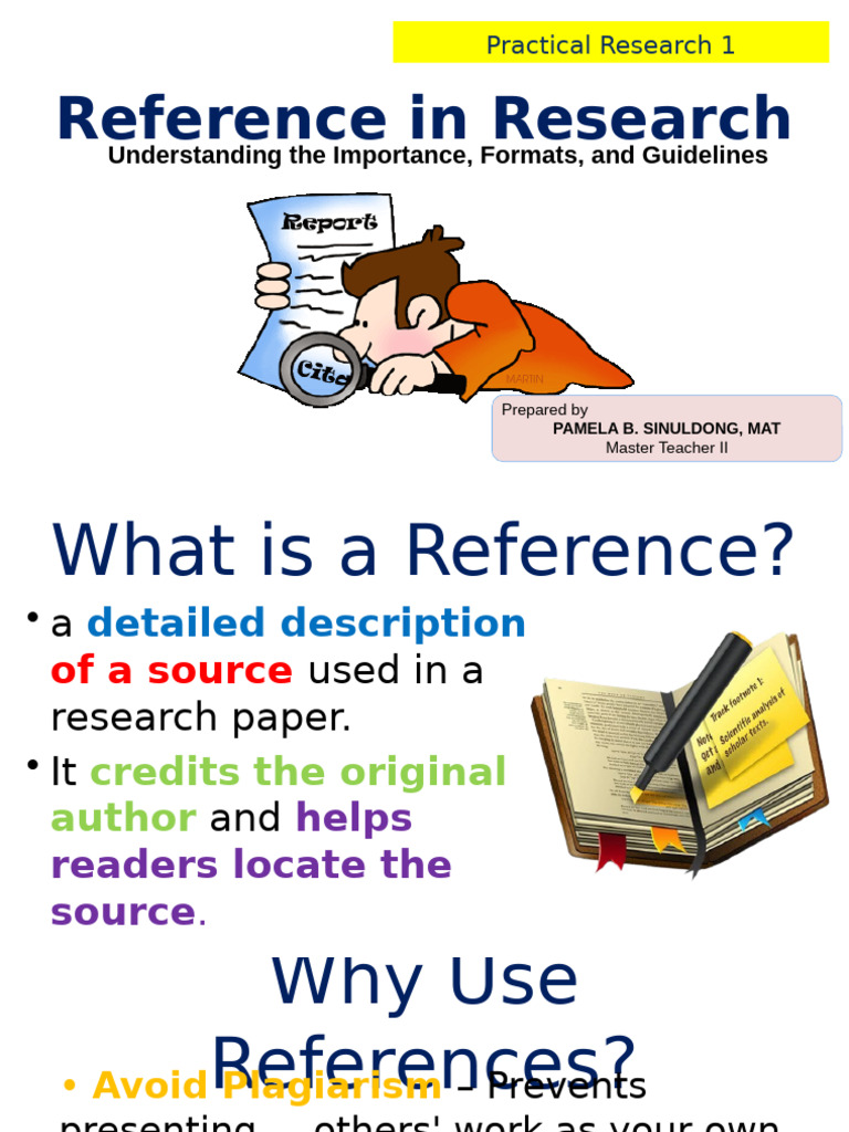 Research Reference Guidelines Explained | PDF | Citation | Writing