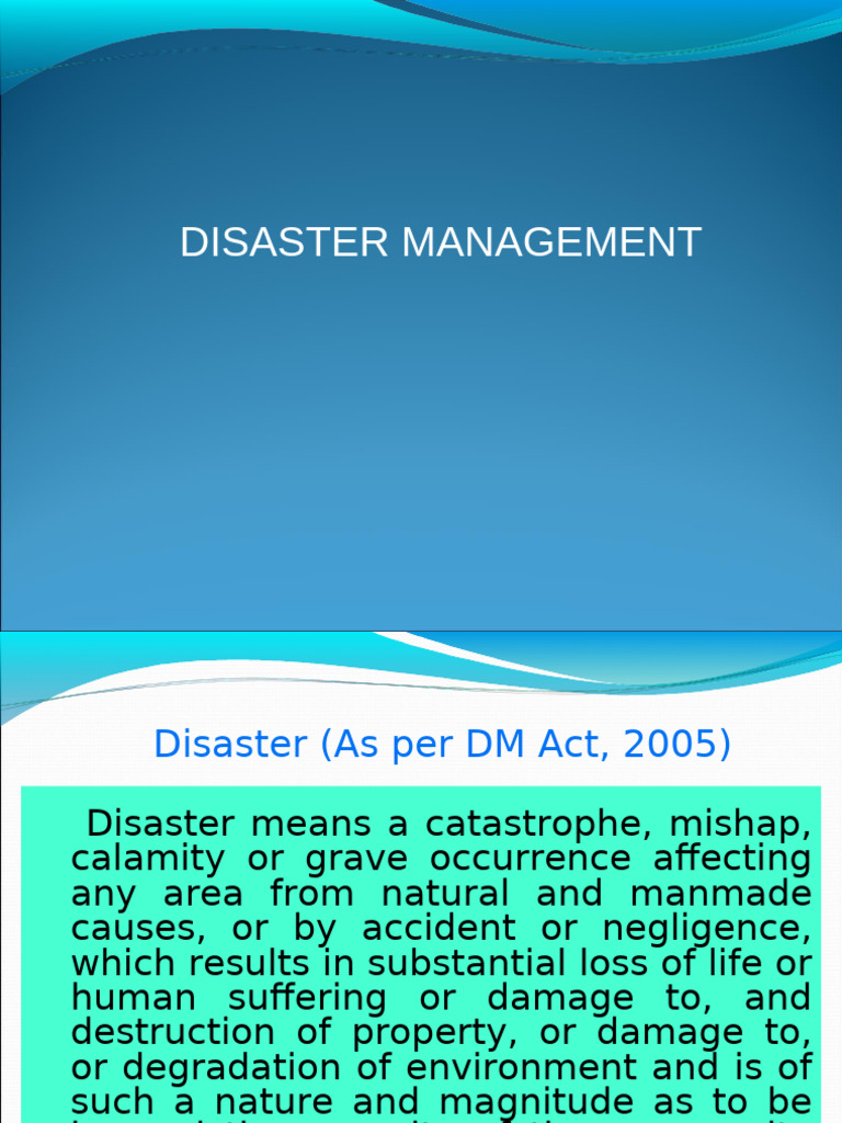 Disaster Management Overview and Ethics | PDF | Emergency Management ...