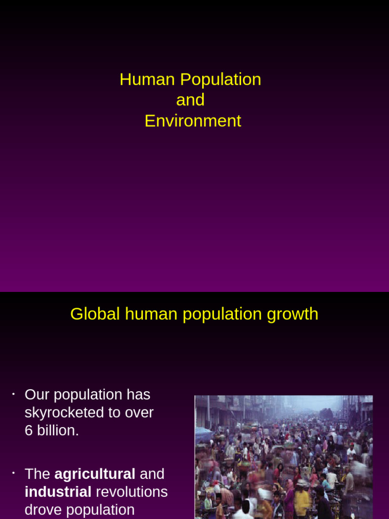 Human Population Growth and Impact | PDF | Economic Growth | Gross ...