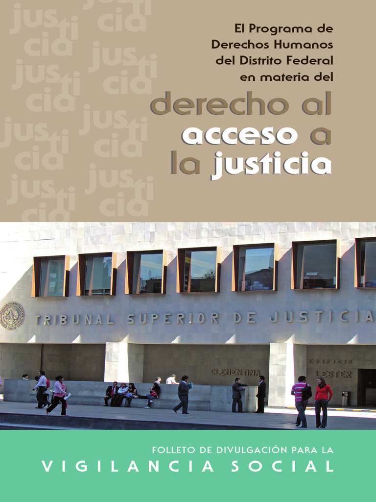 Acceso a la Justicia en el DF: Programa 2020 | PDF | Federación ...
