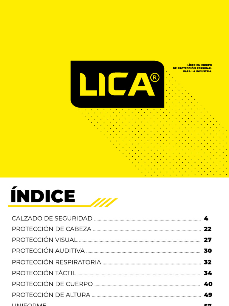 Catálogo Lica 2025: Calzado de Seguridad | PDF | Calzado | Casco