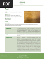 Wood Density and Specific Gravity Chart | PDF | Trees | Plants