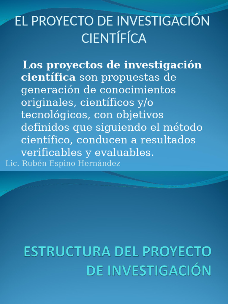 Guía para Proyectos de Investigación Científica | PDF | Hipótesis | Science
