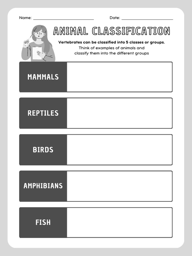 Vertebrate Animal Classification Guide | PDF