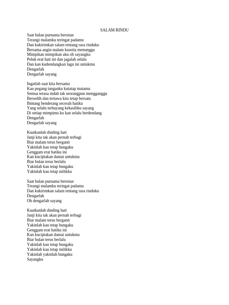Lirik Lagu 