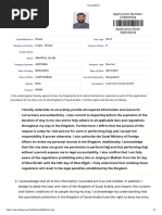 Saudi Arabia Visa Application Form | PDF | Travel Visa | Saudi Arabia