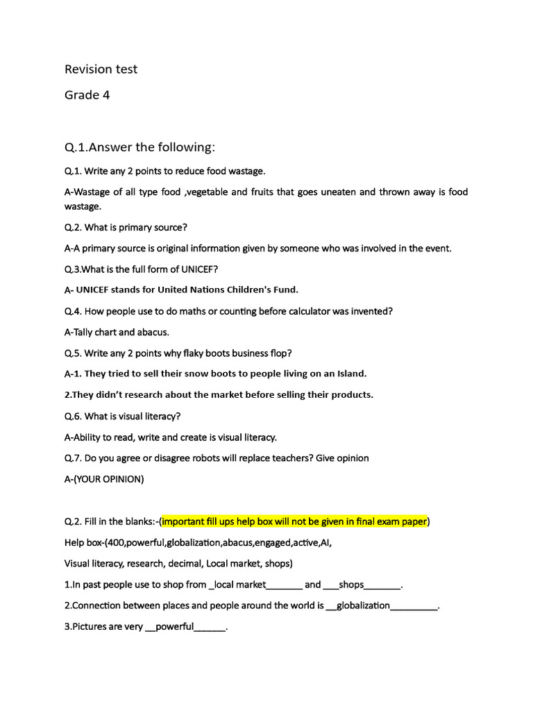 Test g4 ANS - 31777134 | PDF