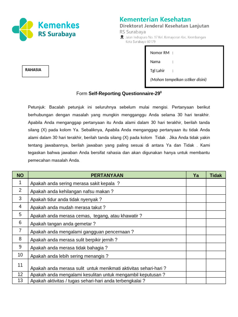 SRQ 29 | PDF