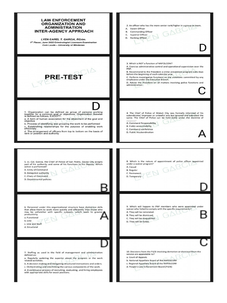 Lea 1 Pre-Test | PDF