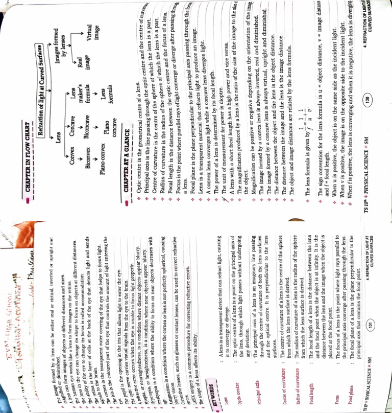 Refraction of Light Through Lenses | PDF | Eye | Optics