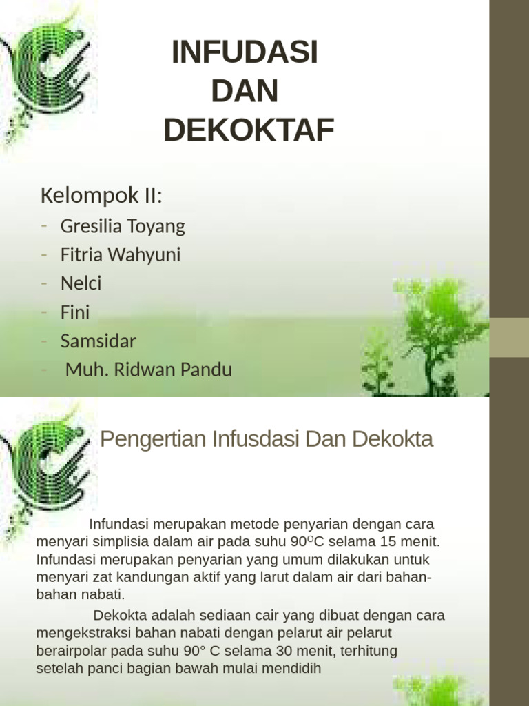 Infudasi Dan Dekokta | PDF
