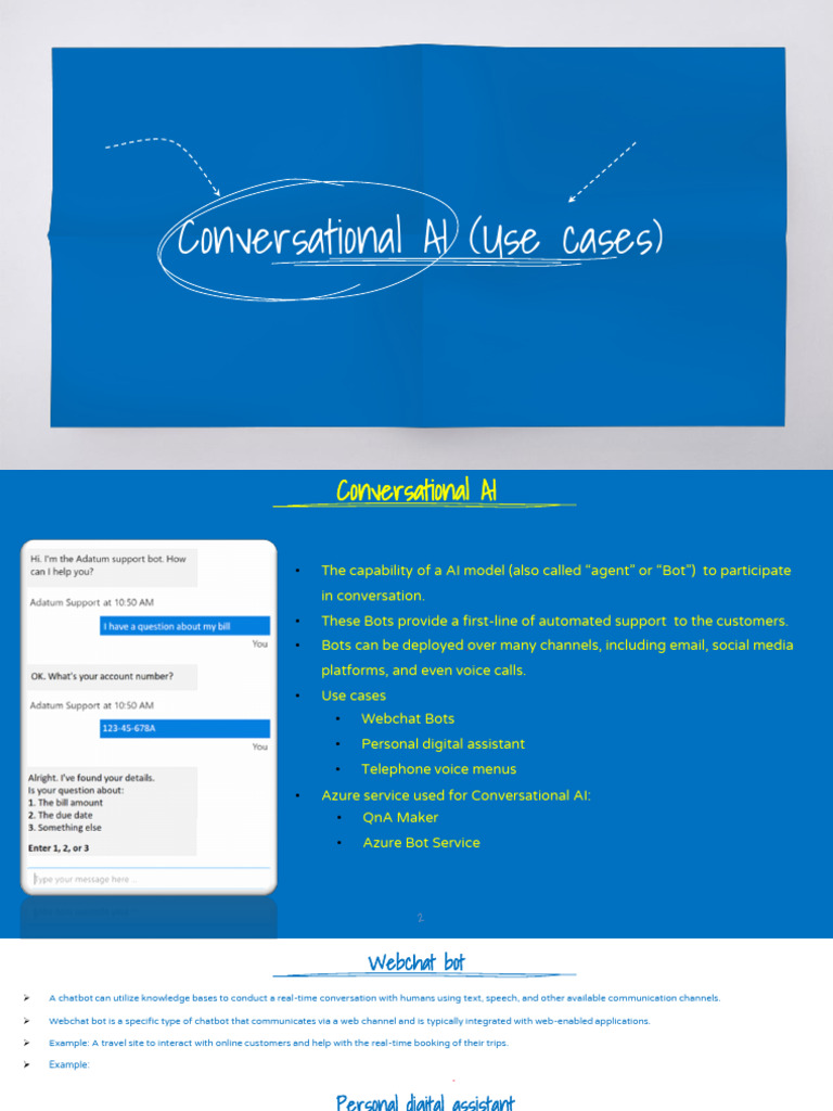 Use Cases for Conversational AI | PDF | Databases | Microsoft Azure