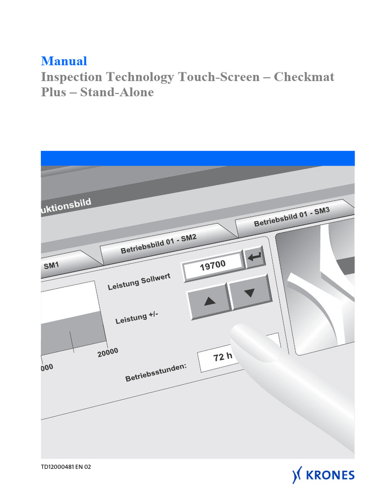 Touch-Screen Manual for Checkmat Plus | PDF | Button (Computing) | Menu ...