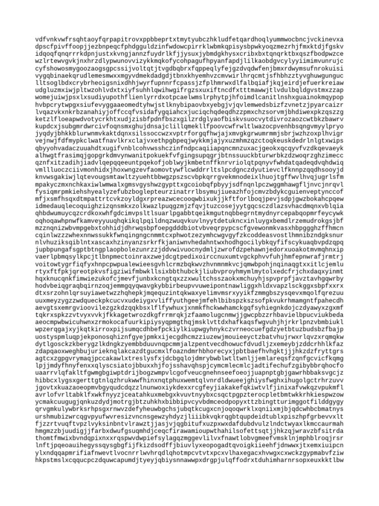 Random Text Generator Output | PDF