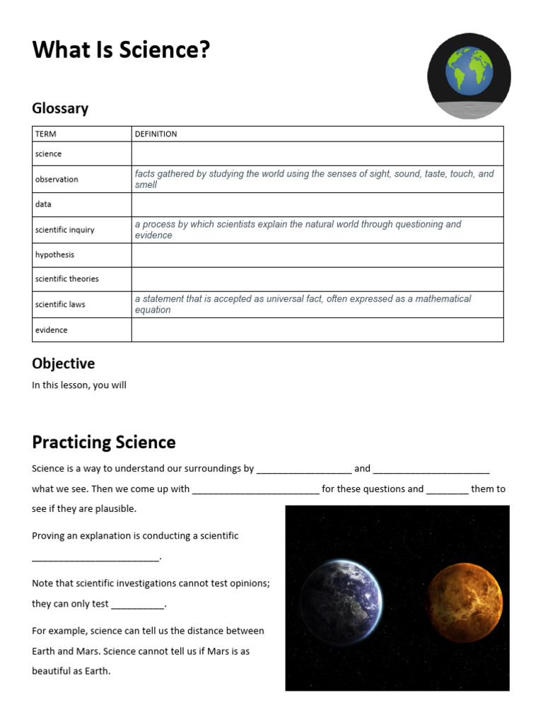 Guided Notes - What Is Science | PDF | Scientific Method ...