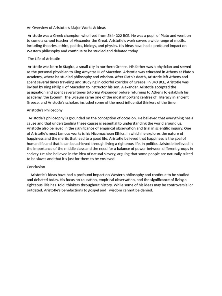 ARISTOTLE A COMPREHENSIVE OVERVIEW visual data 2