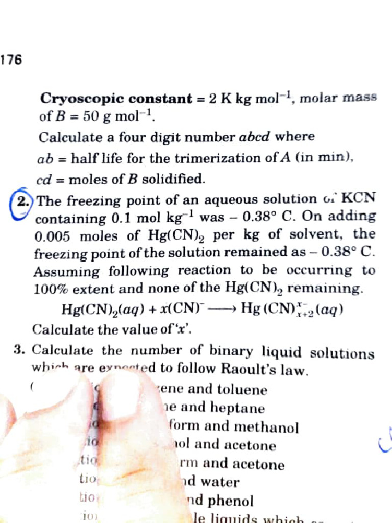 Cryoscopic KKG Mol,: Freezing | PDF | Mole (Unit) | Scientific Phenomena
