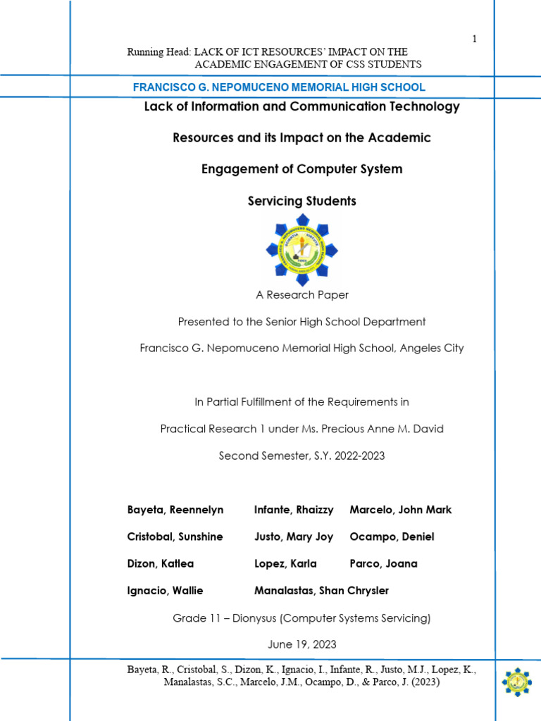 Lack of ICT Resources Impact On The Acad | PDF | Information And ...