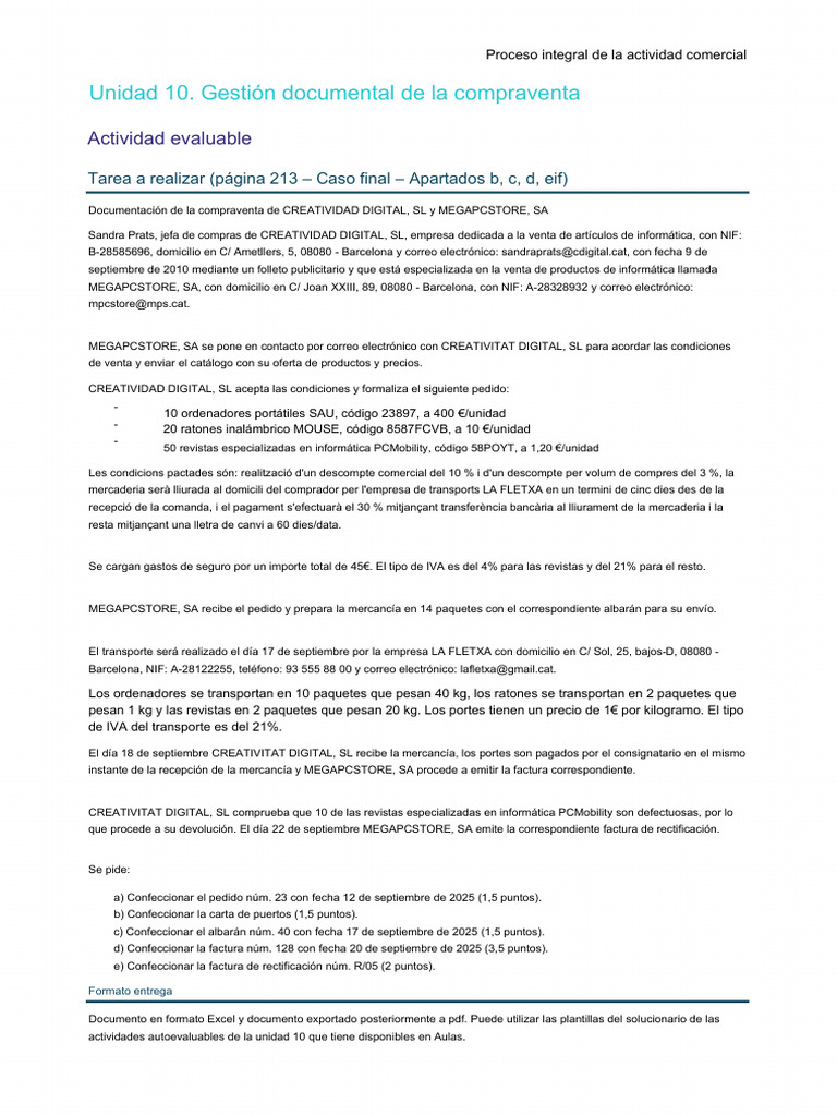 Activitat Avaluable U10 | PDF | Informática