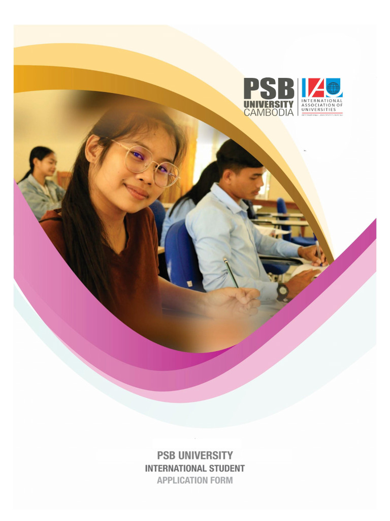 PSB University International Student Application | PDF | Educational Stages