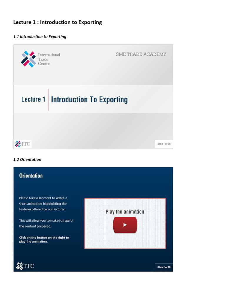 Introduction to Exporting Essentials | PDF | Exports | Globalization