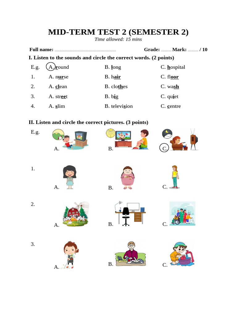 Mid-Term Test 2 Overview | PDF