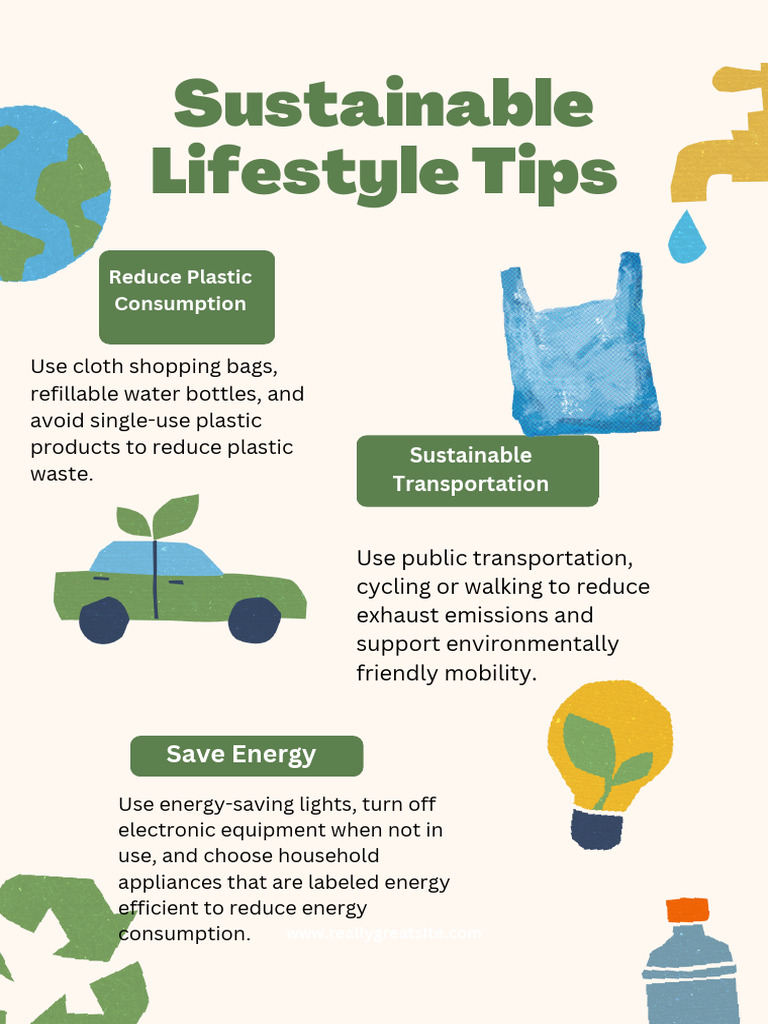 Sustainable Lifestyle Tips | PDF