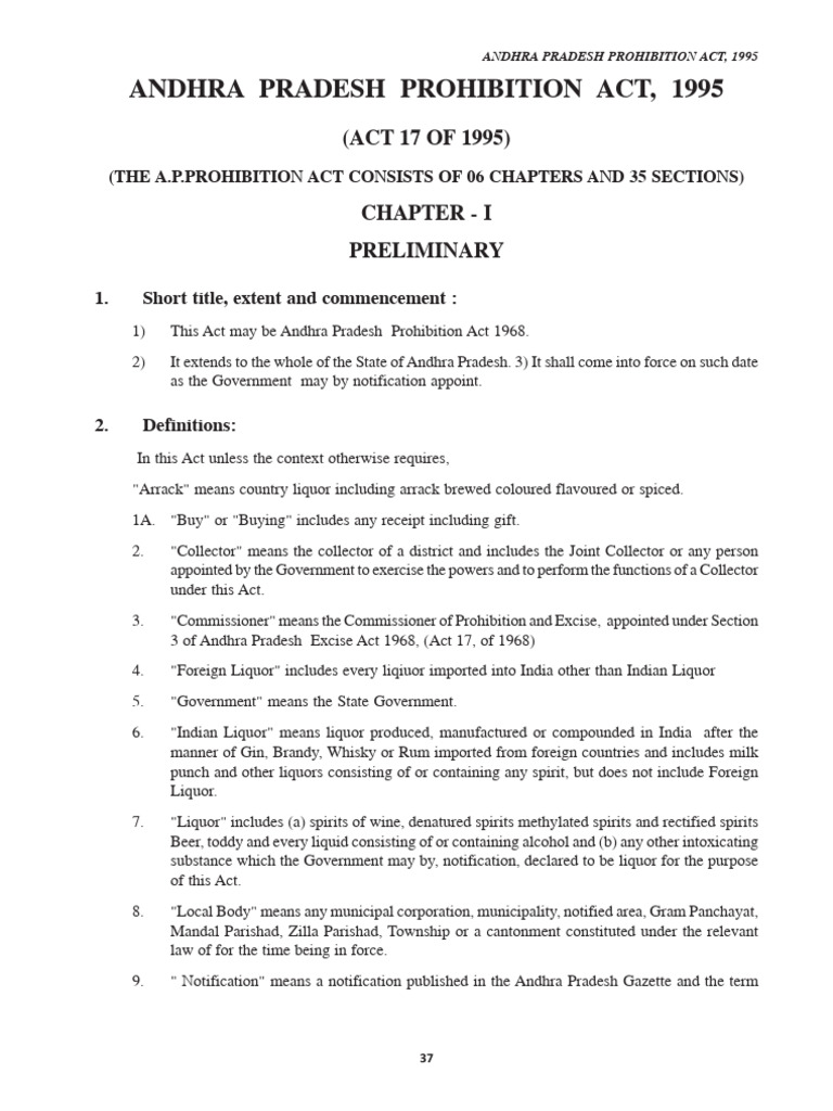 Ap Prohibition Act 1995 | PDF | Criminal Procedure In South Africa ...
