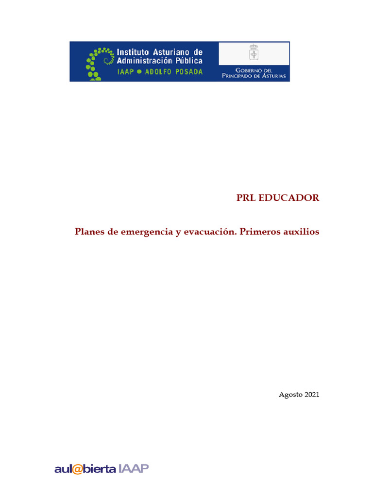 Planes de Emergencia y Primeros Auxilios | PDF | Combustión | Primeros ...