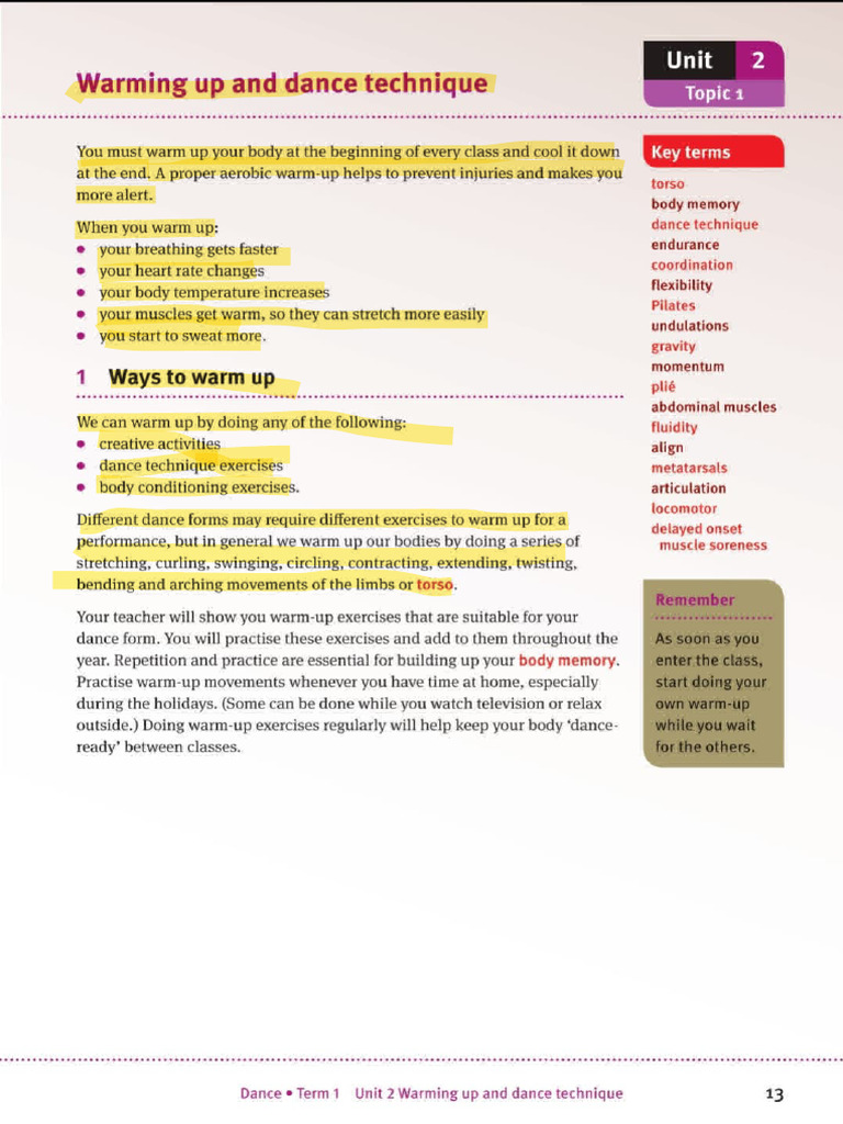 Warming Up | PDF