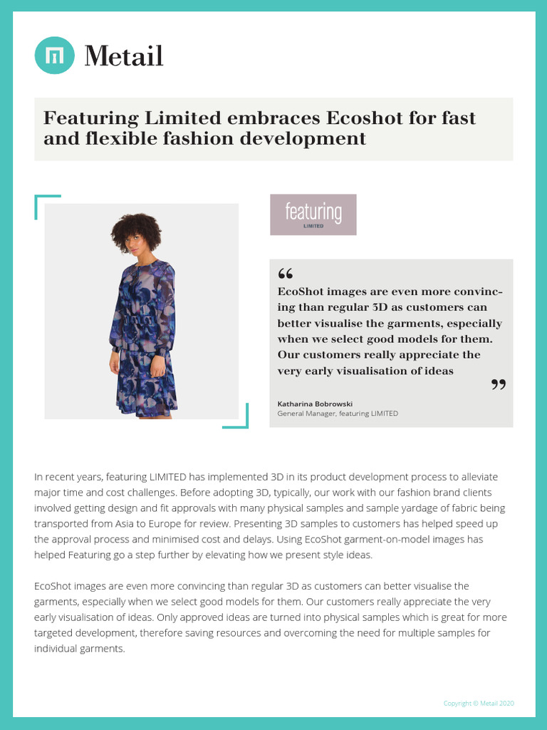 Metail featuringLIMITED CaseStudy-080920 | PDF