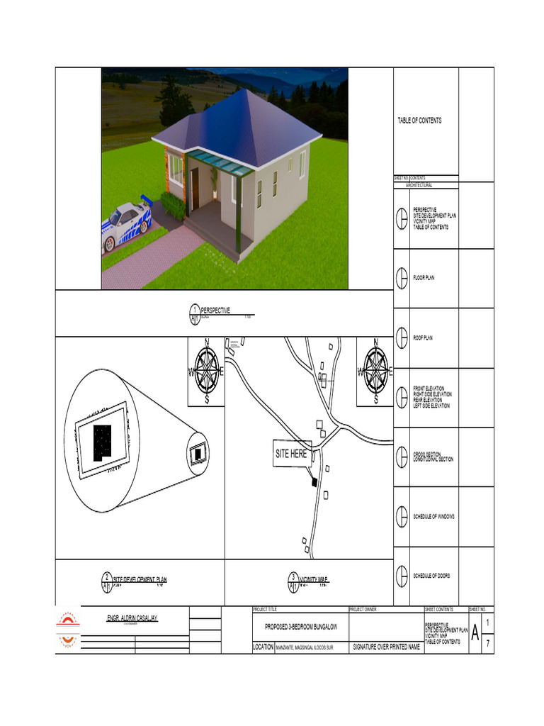 Casaljay, Aldrin P. - Site Development Plan and Vicinity Map | PDF