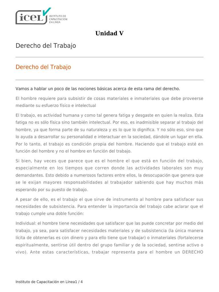 Conceptos Clave del Derecho del Trabajo | PDF | Derecho laboral | Justicia