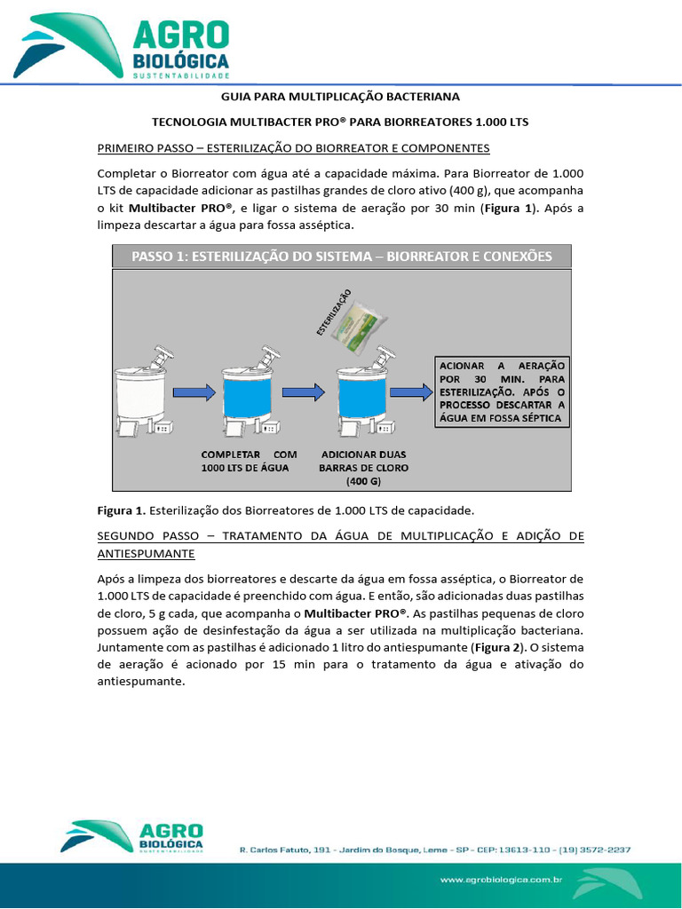Multiplicação Bacteriana com Multibacter PRO® | PDF
