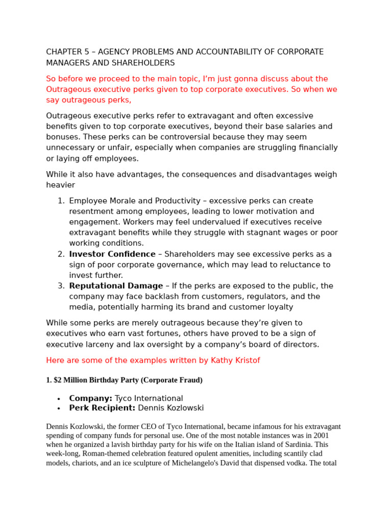 Agency Problem and CSR | PDF | Corporate Social Responsibility | Dividend