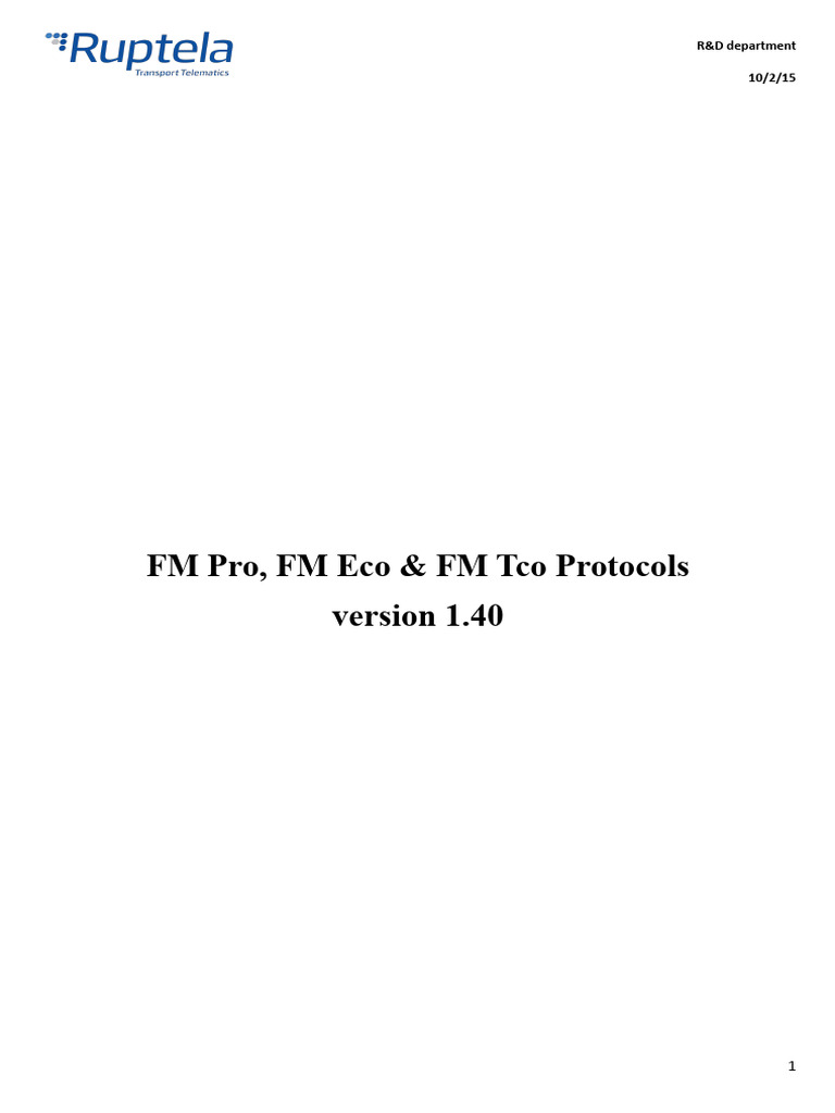 FM Protocols Overview and Structure | PDF | Computer Engineering ...