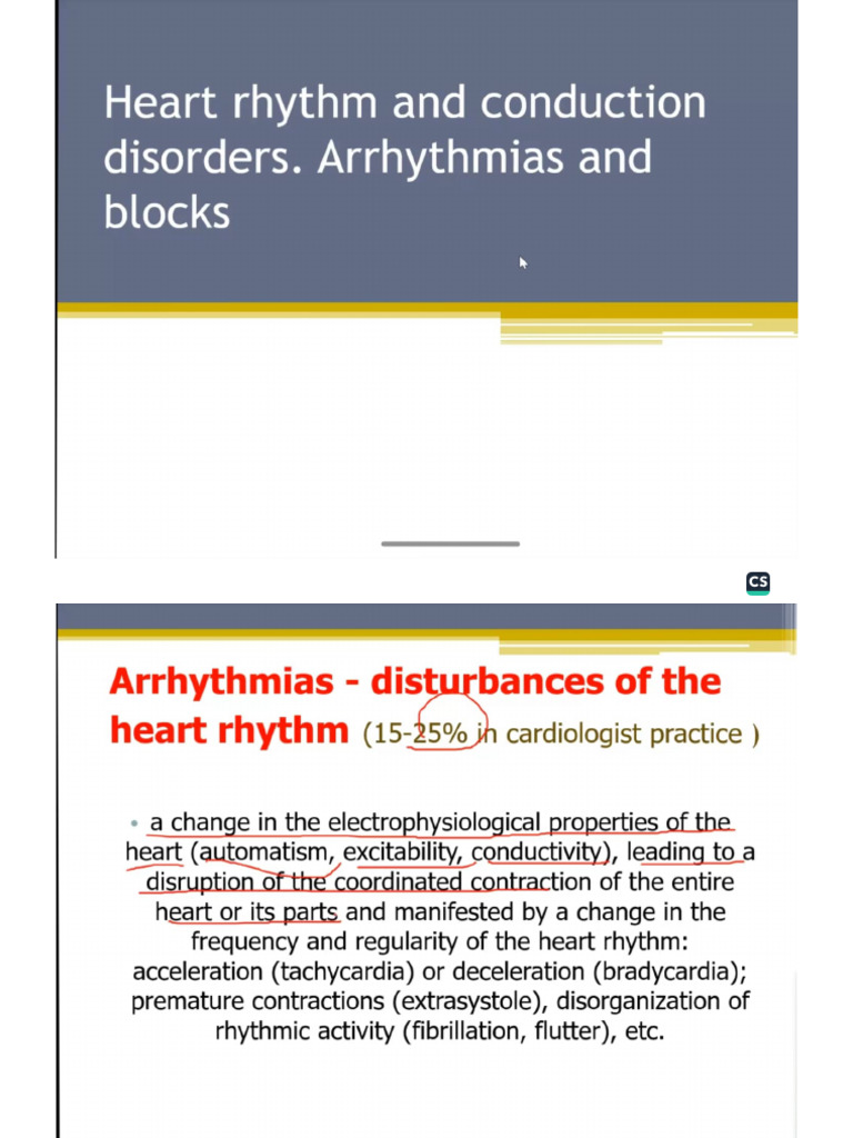 Heart Rhythm and Conduction Disorders | PDF