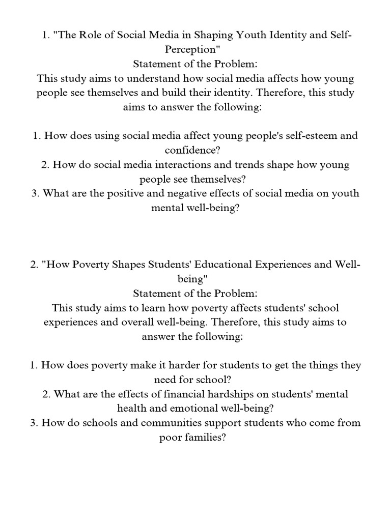 The Role of Social Media in Shaping Youth Identity and Self-Perception ...