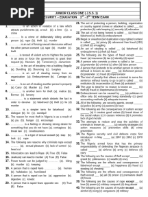 SECURITY EDU JSS1 3RD TERM EXAM