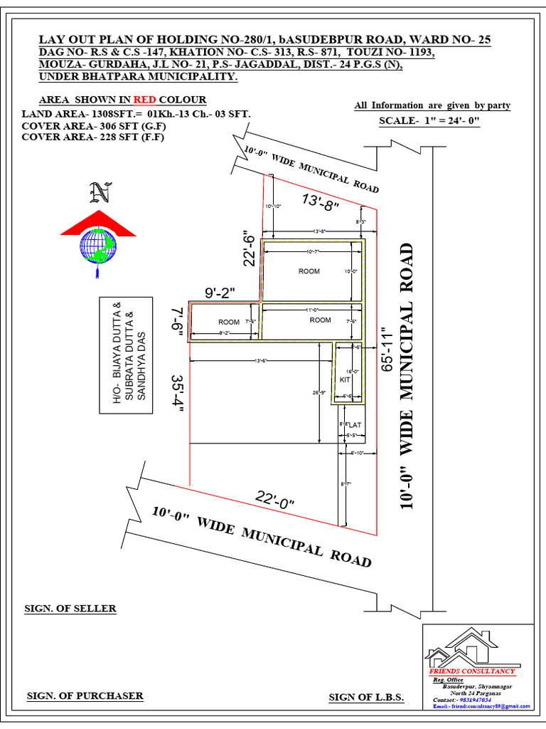 Layout Plan for Holding No-280/1 | PDF