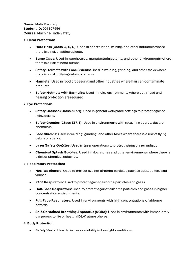 Essential Personal Protective Equipment Guide | PDF | Occupational ...
